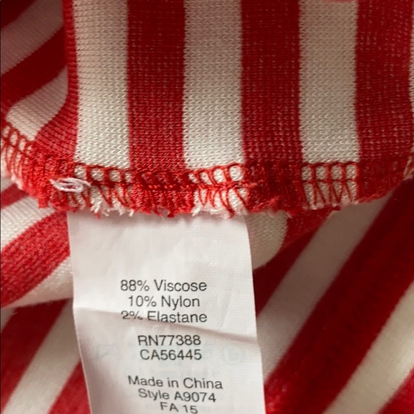 J. Crew Factory Red and White Striped Dress - Picture 8 of 8